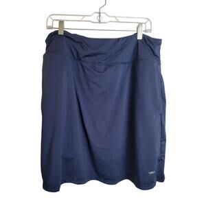 Viodia Activewear Skort Golf Tennis Navy Blue Media Pocket Women's Size 3XL